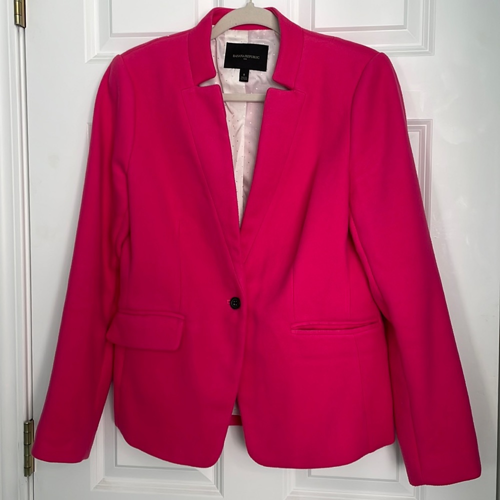 Banana Republic Factory Hot Pink Blazer